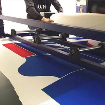 Sublimation printing on a roll of transfer paper